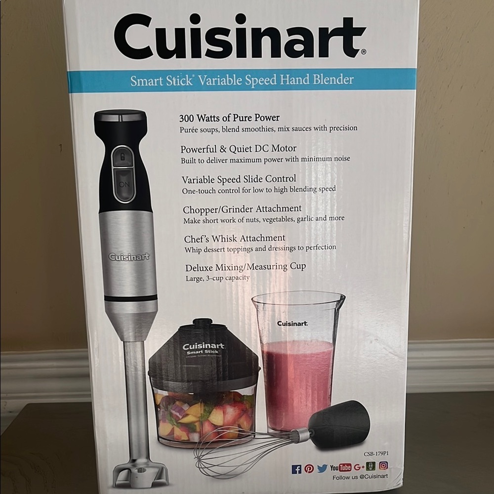 Cuisinart Smart Stick Hand Blender - Silver and Black
